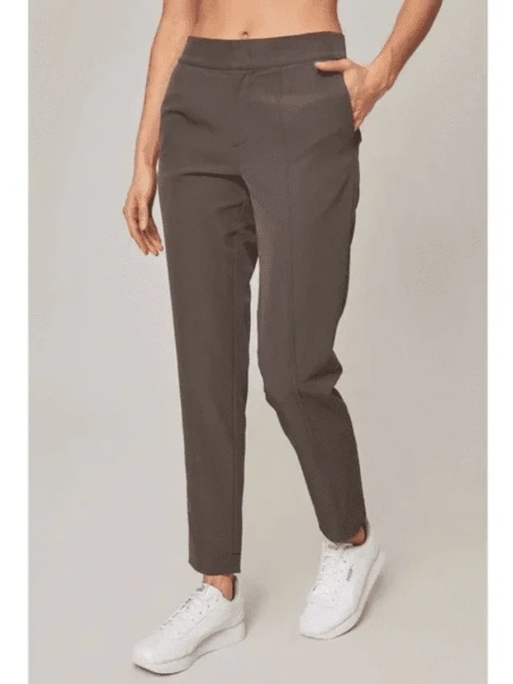 Mondetta Lined Tailored Pants in Dark Taupe